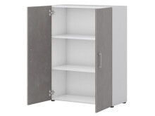 Büro-Set >Hamburg IV< in Weiß aus Metall
