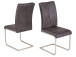 Esszimmerstuhl >Karissa I< (2-er Set) in Anthrazit aus Metall - 41x98x66 (BxHxT)