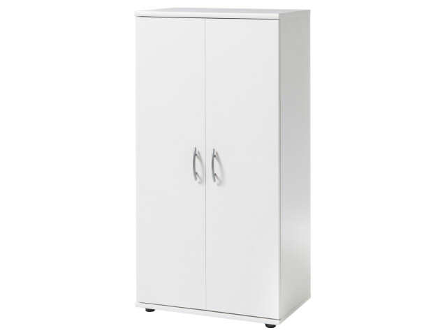 Schuhschrank >Nolana< in Weiß - 55x108x34cm (BxHxT)