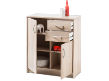 Kommode >Olli< in Sonoma-Eiche - 74x86x35cm (BxHxT)