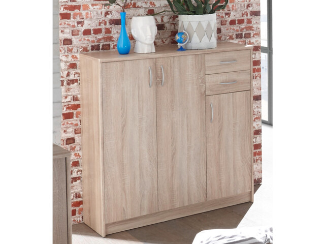 Kommode >Olli< in Sonoma-Eiche - 109x112x35cm (BxHxT)