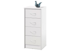 Kommode >Olli< in Weiß - 38x86x35cm (BxHxT)