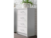 Kommode >Olli< in Weiß - 38x86x35cm (BxHxT)