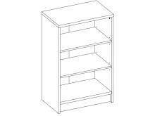 Regal >Olli< in Buche - 54x86x34cm (BxHxT)