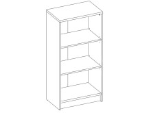 Regal >Olli< in Buche - 54x111x34cm (BxHxT)