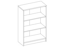 Regal >Olli< in Beton - 72x111x34cm (BxHxT)