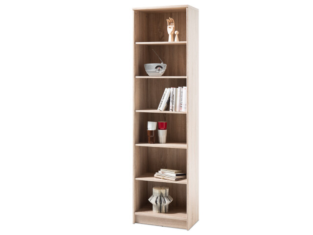Regal >Olli< in Sonoma-Eiche - 54x198x34cm (BxHxT)