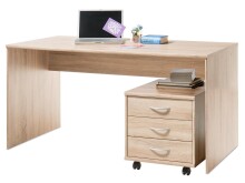 Schreibtisch >Olli< in Sonoma-Eiche - 150x75x75cm (BxHxT)