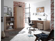 Schreibtisch >Olli< in Sonoma-Eiche - 150x75x75cm (BxHxT)