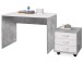 Schreibtisch >Olli< in Beton - 106x75x75cm (BxHxT)