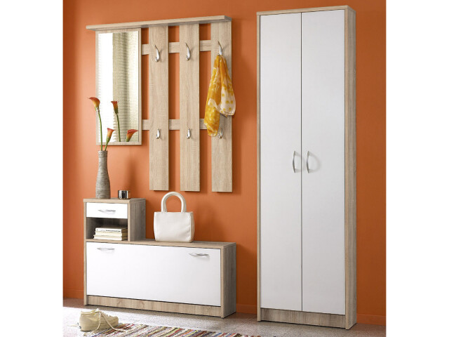Garderoben-Set >Selene< in Sonoma-Eiche - 165x190x25cm (BxHxT)