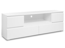 TV-Board >Ravenna< in Weiß Matt - 160x55x40cm...