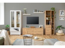 Regal >Ravenna IV< in Honig-Eiche - 25x191x27cm (BxHxT)