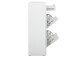 Schuhschrank >Ravenna III< in Weiß/Matt - 137.6x109x37cm (BxHxT)