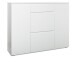 Schuhschrank >Ravenna III< in Weiß/Matt - 137.6x109x37cm (BxHxT)