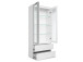 Vitrine >Ravenna I< in Weiß/Matt aus Glas - 80x191x40cm (BxHxT)