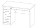 Schreibtisch >Taunton< in Sonoma-Eiche - 110x75x55cm (BxHxT)
