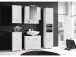 Hochschrank >Barnsley< in Weiß aus MDF - 38x190x31cm (BxHxT)