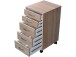 Rollcontainer >Pit< in Eiche - 33x63,5x38cm (BxHxT)