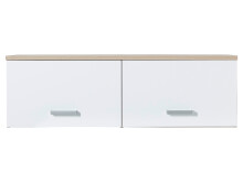 Hängeschrank >Arlington I< in chrom matt aus Metall - 120x38x38cm (BxHxT)