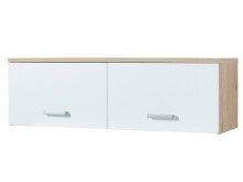 Hängeschrank >Arlington I< in chrom matt aus Metall - 120x38x38cm (BxHxT)