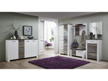 Wandspiegel >Mila< in Weiß - 66x70x14cm (BxHxT)