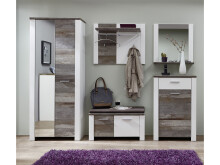 Wandspiegel >Mila< in Weiß - 66x70x14cm (BxHxT)