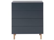Kommode >Redditch< in Anthrazit aus Metall - 80x95x41cm (BxHxT)