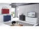 Kommode >Redditch< in Anthrazit aus Metall - 80x95x41cm (BxHxT)