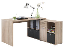 Eckschreibtisch in Eiche - 136x75x68cm (BxHxT)