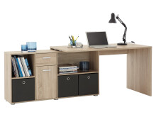 Eckschreibtisch in Eiche - 136x75x68cm (BxHxT)