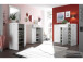 Schuhschrank >Olivia< in Weiß aus MDF - 90x122x40cm (BxHxT)