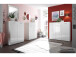 Schuhschrank >Olivia< in Weiß aus MDF - 90x122x40cm (BxHxT)