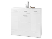Schuhschrank >Olivia< in Weiß aus MDF -...