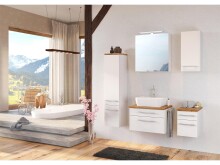 Aufsatzwaschbecken >Davos< aus Keramik - 45x14x42cm (BxHxT)