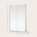 Schwebetürenschrank >Fred< in Weiß - 125x195.5x38cm (BxHxT)