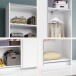 Schwebetürenschrank >Fred< in Weiß - 125x195.5x38cm (BxHxT)