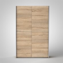 Schwebetürenschrank >Fred< in Sonoma-Eiche - 125x195,5x38cm (BxHxT)