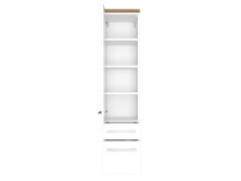 Badezimmer-Set >Davos< (6-teilig) in Weiß Wotan Eiche Nachbildung - 200x47 (BxT)