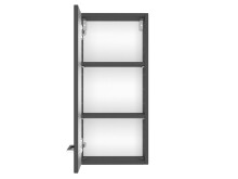 Badezimmer-Set >Davos< (6-teilig) in Graphit Grau-Matt Wotan Eiche Nachbildung
