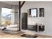 Badezimmer-Set >Davos< in Graphit Grau-Matt Wotan Eiche Nachbildung
