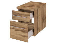 Badezimmer-Set >Davos< (6-teilig) in Wotan Eiche Nachbildung - 170x47cm (BxT)