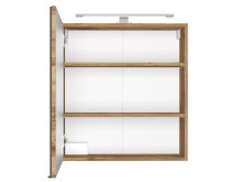 Badezimmer-Set >Davos< (6-teilig) in Wotan Eiche Nachbildung - 170x47cm (BxT)