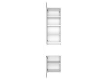 Badezimmer-Set >Baabe< (5-teilig) in Weiß - 170x47cm (BxT)