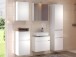Badezimmer-Set >Baabe< (5-teilig) in Weiß - 170x47cm (BxT)