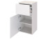 Badezimmer-Set >Baabe< (5-teilig) in Weiß - 170x47cm (BxT)