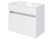 Badezimmer-Set >Baabe< (5-teilig) in Weiß - 170x47cm (BxT)