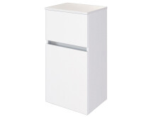 Badezimmer-Set >Baabe< (5-teilig) in Weiß - 190x47cm (BxT)