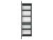 Badezimmer-Set >Baabe< (5-teilig) in Grau-Matt Graphit - 210x47cm (BxT)