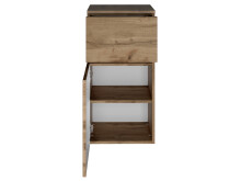 Badezimmer-Set >Baabe< (5-teilig) in Wotan-Eiche - 190x47cm (BxT)
